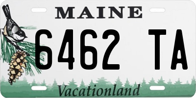ME license plate 6462TA