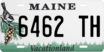 ME license plate 6462TH