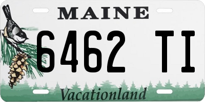 ME license plate 6462TI