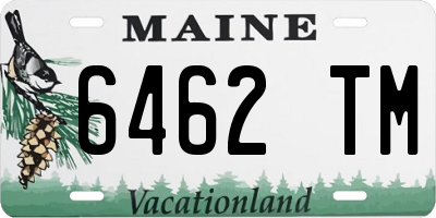 ME license plate 6462TM
