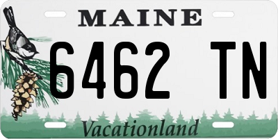 ME license plate 6462TN