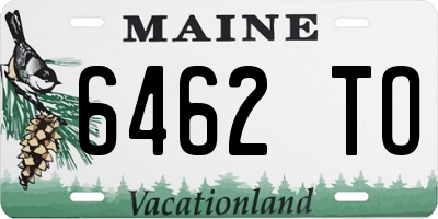 ME license plate 6462TO