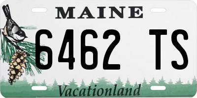 ME license plate 6462TS