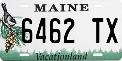 ME license plate 6462TX