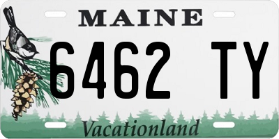 ME license plate 6462TY