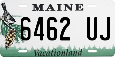 ME license plate 6462UJ