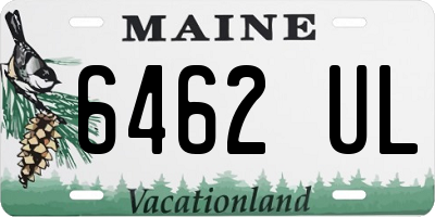 ME license plate 6462UL