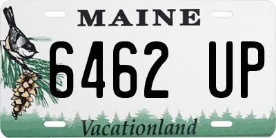 ME license plate 6462UP