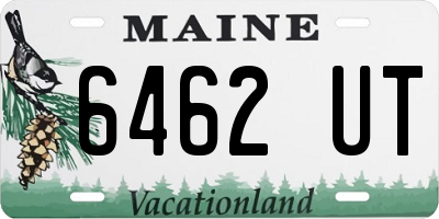 ME license plate 6462UT