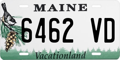 ME license plate 6462VD