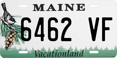 ME license plate 6462VF