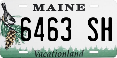 ME license plate 6463SH