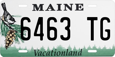 ME license plate 6463TG