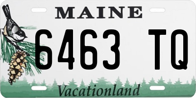 ME license plate 6463TQ