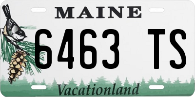 ME license plate 6463TS