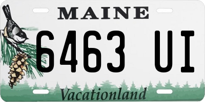 ME license plate 6463UI