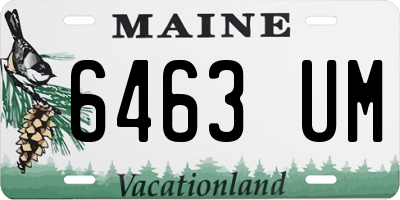 ME license plate 6463UM