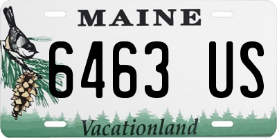 ME license plate 6463US