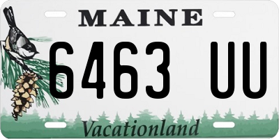 ME license plate 6463UU