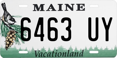 ME license plate 6463UY