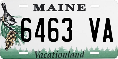 ME license plate 6463VA
