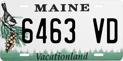 ME license plate 6463VD