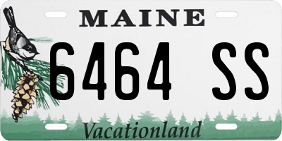 ME license plate 6464SS