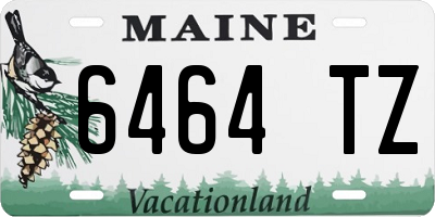 ME license plate 6464TZ