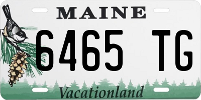 ME license plate 6465TG