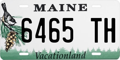 ME license plate 6465TH