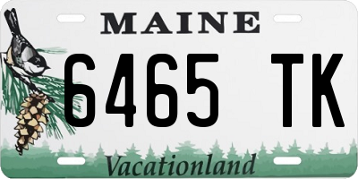 ME license plate 6465TK
