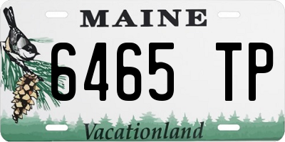 ME license plate 6465TP