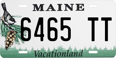 ME license plate 6465TT