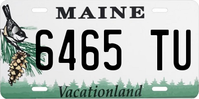 ME license plate 6465TU