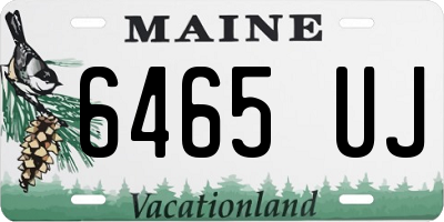 ME license plate 6465UJ