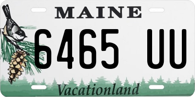 ME license plate 6465UU