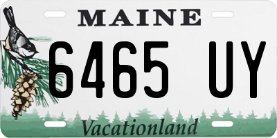 ME license plate 6465UY