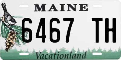ME license plate 6467TH