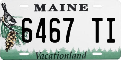 ME license plate 6467TI