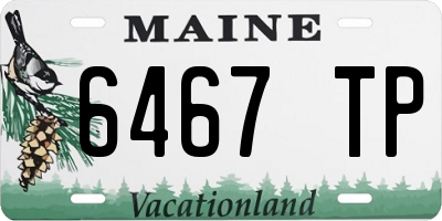 ME license plate 6467TP