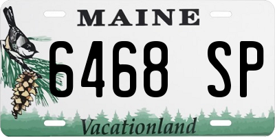 ME license plate 6468SP