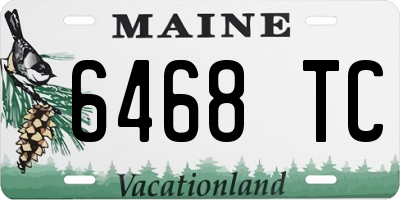 ME license plate 6468TC