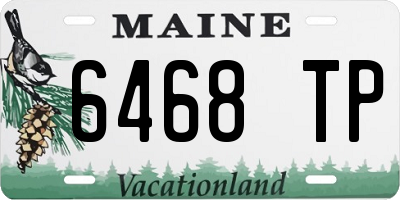 ME license plate 6468TP