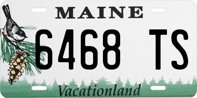 ME license plate 6468TS