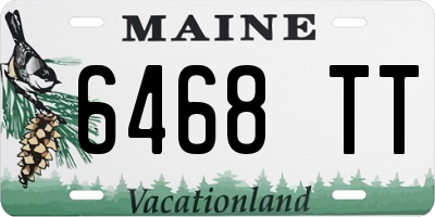 ME license plate 6468TT