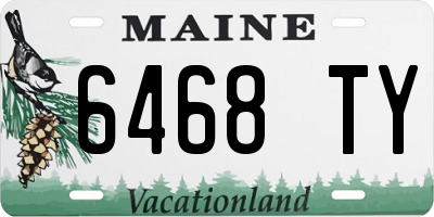 ME license plate 6468TY