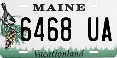 ME license plate 6468UA