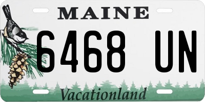 ME license plate 6468UN
