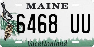 ME license plate 6468UU