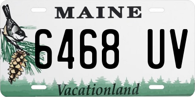 ME license plate 6468UV